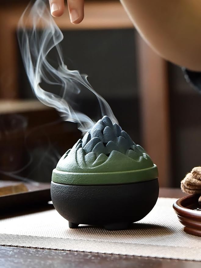 Incense Holder Ceramic Incense Burner Indoor Incense Agarwood Sandalwood Box - Image 4