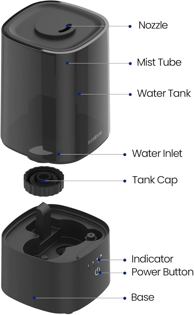 Humidifiers for Bedroom, 2.0L Cool Mist Humidifier for Home Plant and Baby - Image 7