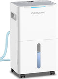 Dehumidifiers for Home with Drain Hose, Smart Humidity Control, 3 Modes for by Dravonic