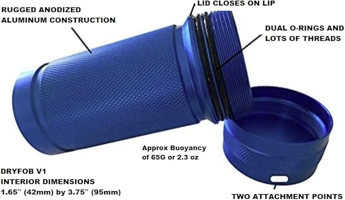 DRYFOB Waterproof PLB or Car Key Container, Holder - Image 3