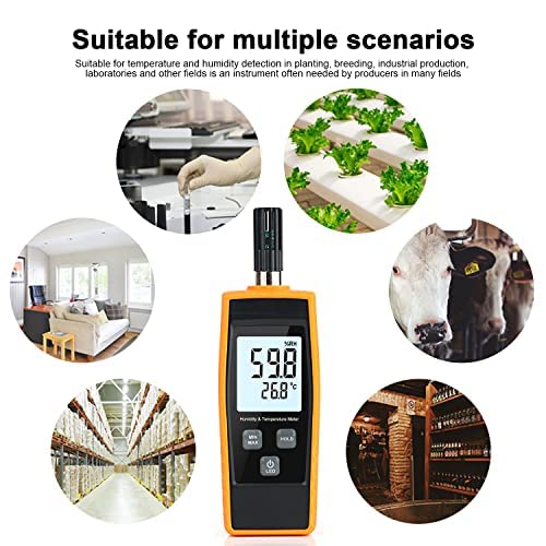 Handheld Humidity Meter, LEERCHUANG Digital Thermometer Hygrometer - Image 6