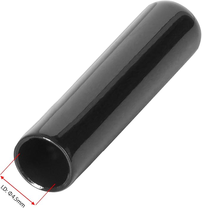 20 PCS Black Round Vinyl Rubber End Caps Kits, Flexible Screw Thread Protectors - Image 2