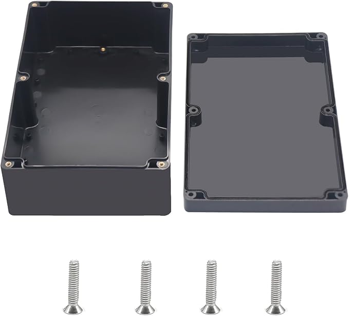 Outdoor Waterproof Junction Box IP67 Project Box ABS Black Electrical Boxes by Otdorpatio