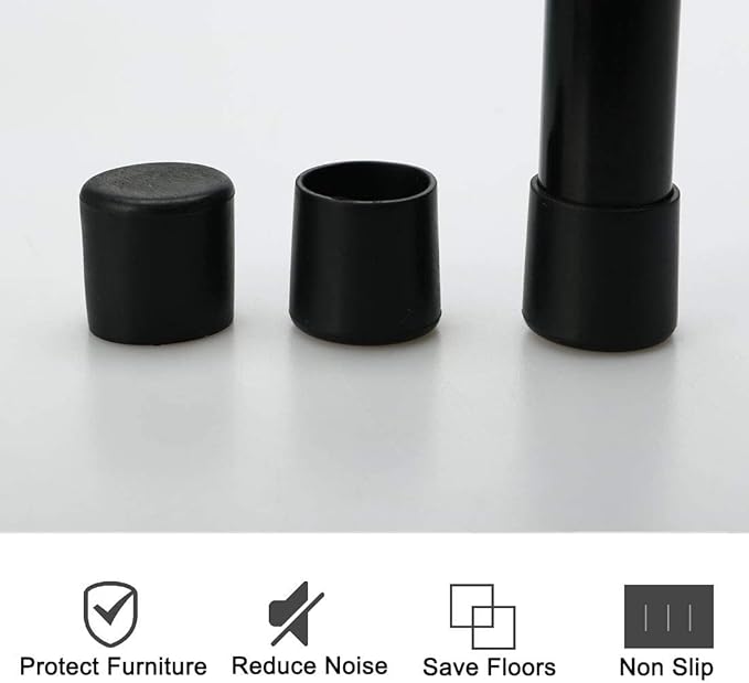 XYWHPGV PVC Leg Cap Tip Cup Feet Cover 20mm 0.79" Inner Dia 10pcs Floor - Image 4