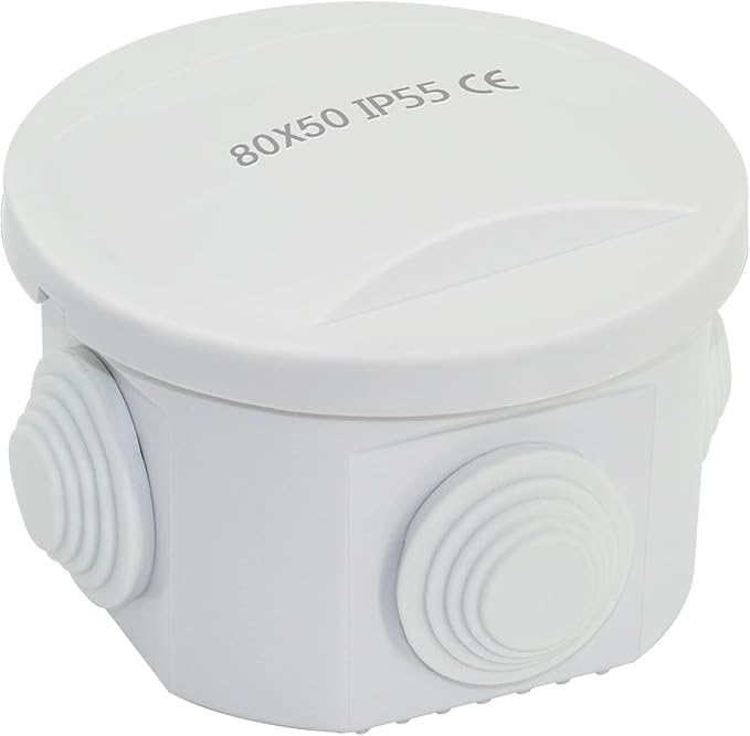 LeMotech Junction Box, ABS Plastic IP55 Water Resistant and Dustproof, by LeMotech