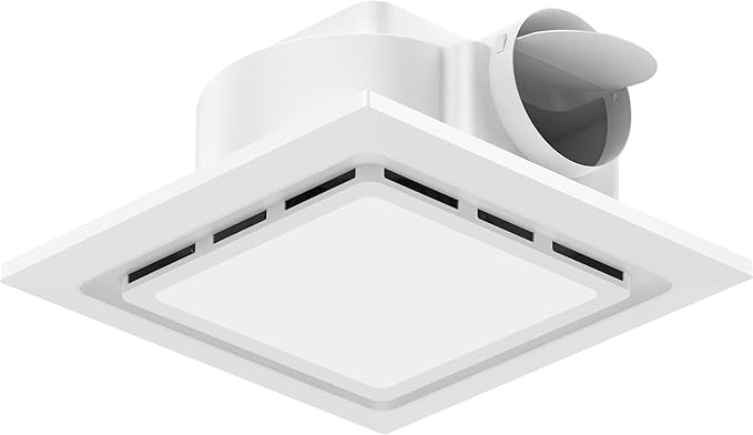 TEPU Bathroom Exhaust Fan with Light 144 CFM, 11.8In Grille, Cutout Size 9.8" x by TEPU