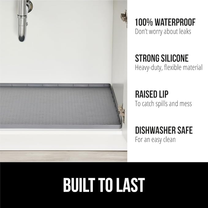 GORILLA GRIP Waterproof Silicone Under Sink Mat - Image 2