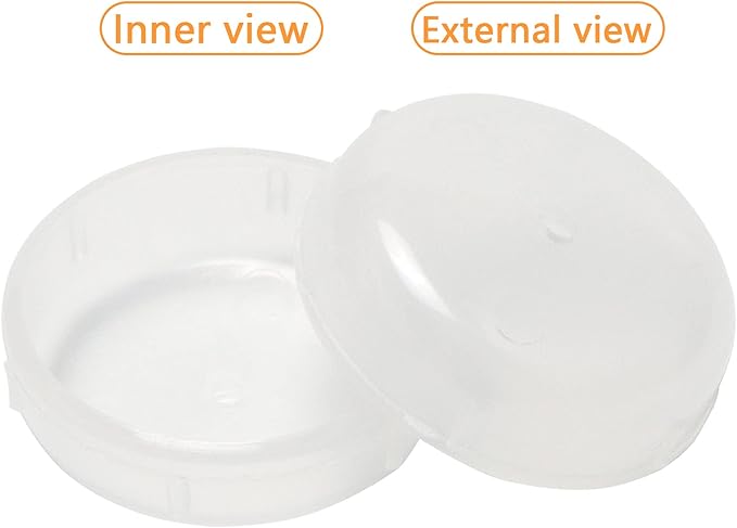 32 Pack Wrought Iron Patio Furniture Feet Caps 1-1/2 inch Round Plastic Outdoor - Image 2