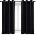 NICETOWN Black Out Curtain Panel Shade Solid Energy Efficient Eyelet Top Window by NICETOWN