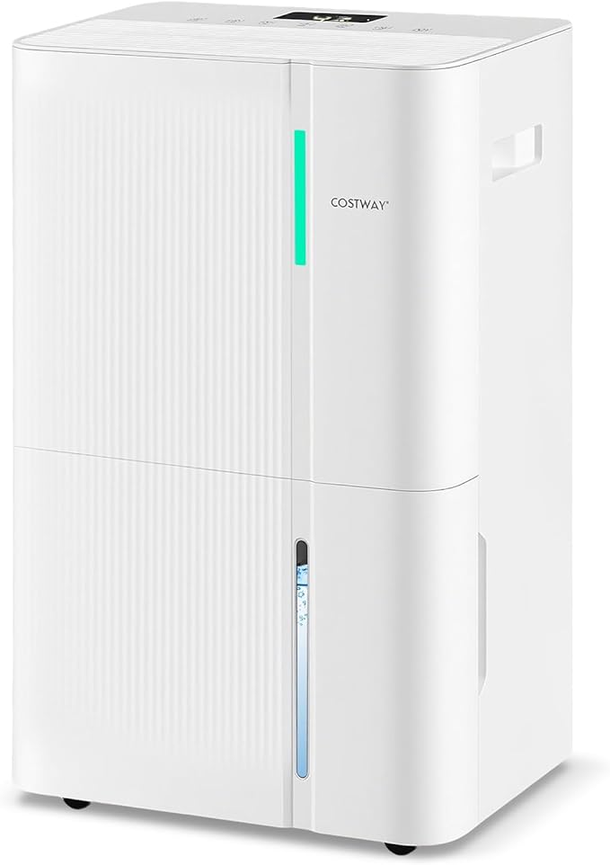 COSTWAY 74 Pints Dehumidifier for Basement, 6000 Sq.Ft Dehumidifier by COSTWAY