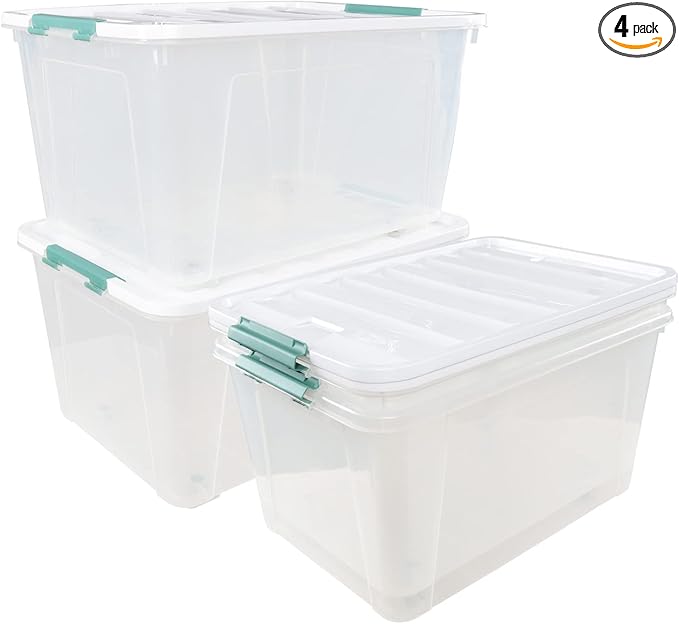 80 L Extra Large Plastic Storage Box by Zerdyne