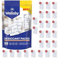 Wallaby 2 gram Food Safe Pure White Silica Gel Desiccant Dehumidifier Packs by WallabyGoods