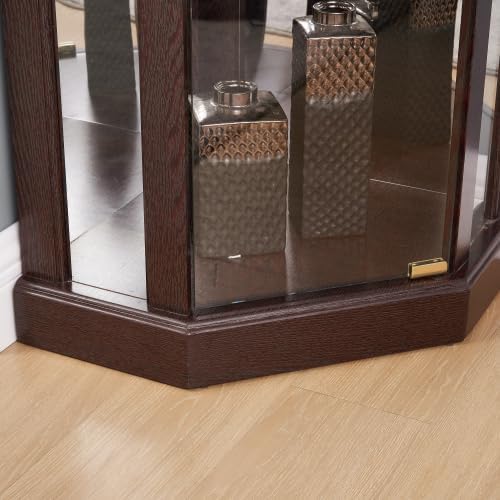 Elegant Corner Curio Cabinet - Image 7