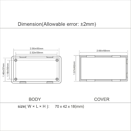 LeMotech Project Box 10 Pieces ABS Plastic Electrical Project Case Small - Image 7