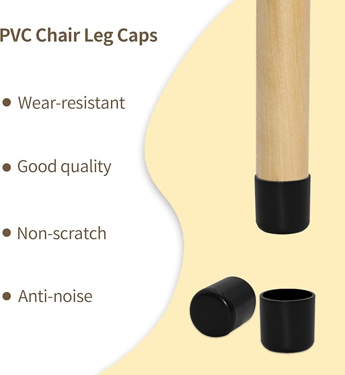 Flyshop 5/8", 16 mm, Patio Round Chair Leg Caps, Furniture Table Feet Covers - Image 6