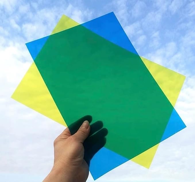 10 Pack Gel Light Filter Transparency Color Film Plastic Sheets Colored - Image 5