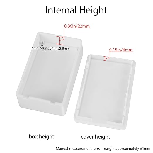 LeMotech Project Box 5 Pieces ABS Plastic Electrical Project Case Small - Image 4