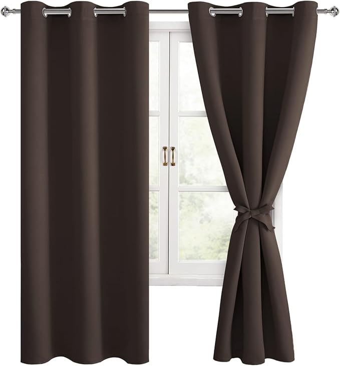 Hiasan Blackout Curtains for Bedroom, 38 x 63 Inches Length by Hiasan