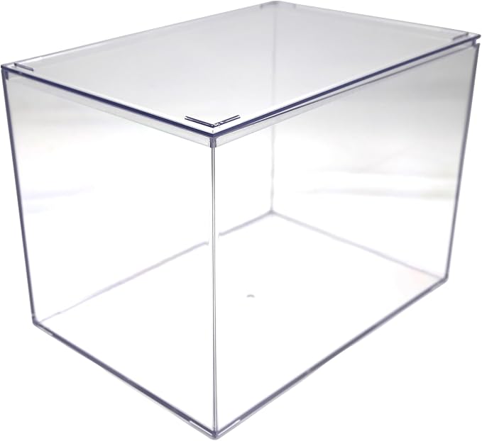 4 Clear Acrylic Boxes with Lid, 12.5"L x 8.5"W x 8.5"H, Made in USA, Diorama by GaryPlasticPackaging