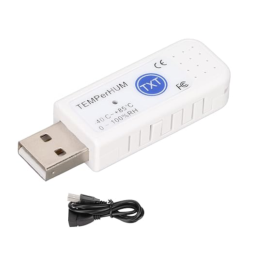 Computer USB Thermometer Data Logger, Plug and Play PC Software by Cuifati
