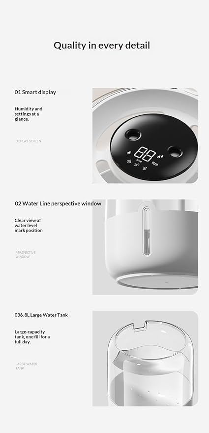 7L large-capacity humidifier, USB dual spray - Image 7