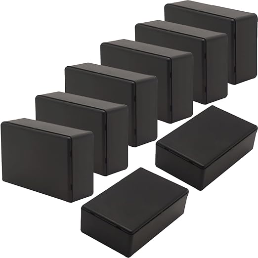 Zulkit 8Pcs Project Boxes ABS Plastic Electrical Project Case Power Junction by Zulkit