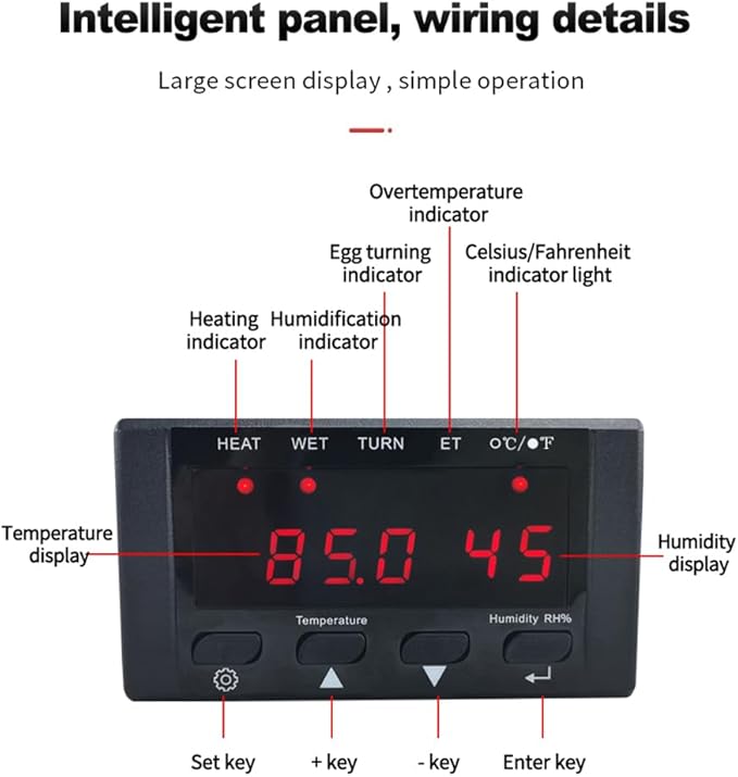 HT-10 Egg Incubator Temperature Controller, 220V/110V Digital Temperature - Image 8