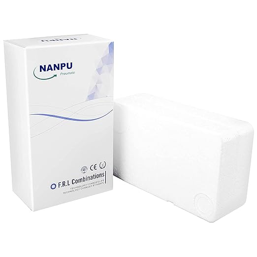 NANPU 1/2" NPT Auto-Drain Air Filter Regulator Lubricator Combo Water/Oil Trap - Image 7