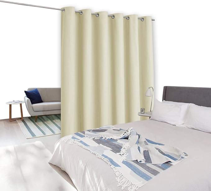 NICETOWN Room Divider Heavy Curtain Screen Partitions, Hide Clutter Separate - Image 8