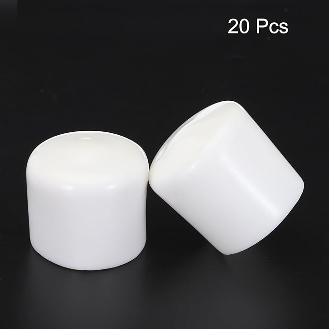 uxcell 20pcs Rubber End Caps 35mm ID Vinyl Round Tube Bolt Cap Cover Screw - Image 2