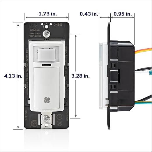 Leviton Humidity Sensor Switch for Bathroom Exhaust Fan, Automate Ventilation - Image 14