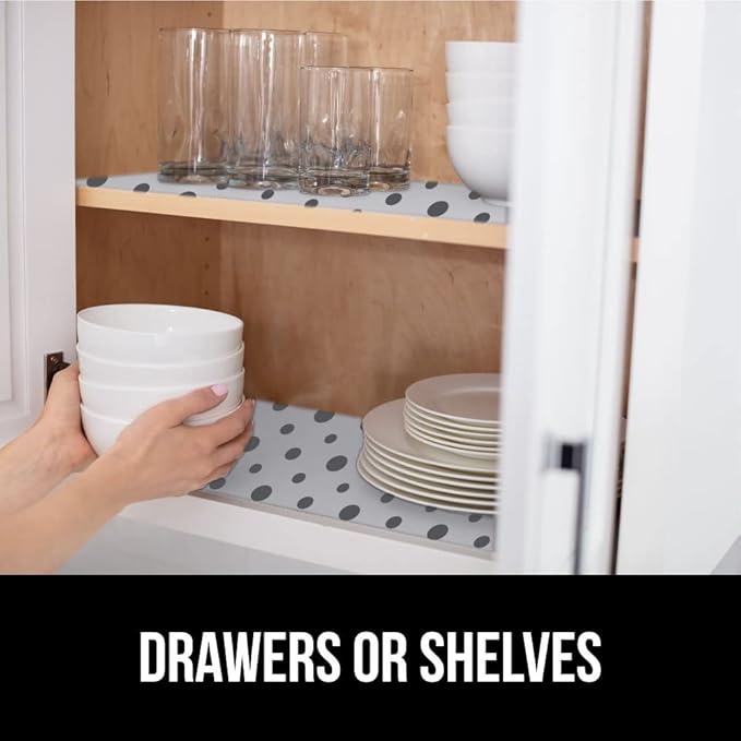 GORILLA GRIP DripGuard Shelf Liner, Non-Adhesive Drawer and Kitchen Cabinet - Image 7