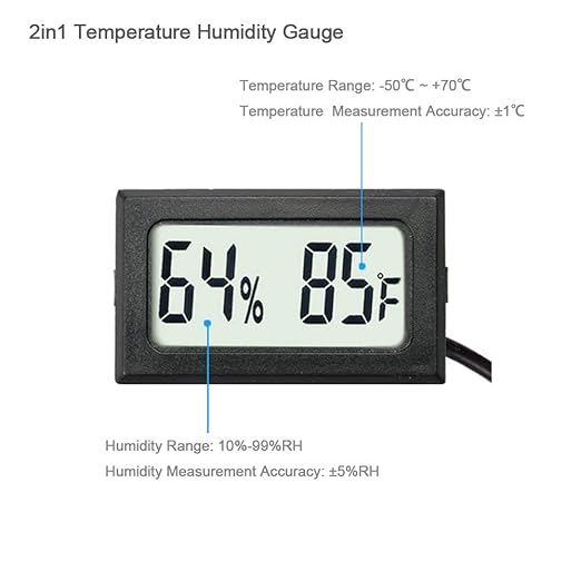 4-Pack Mini Digital Hygrometer Thermometer Gauge - Image 3