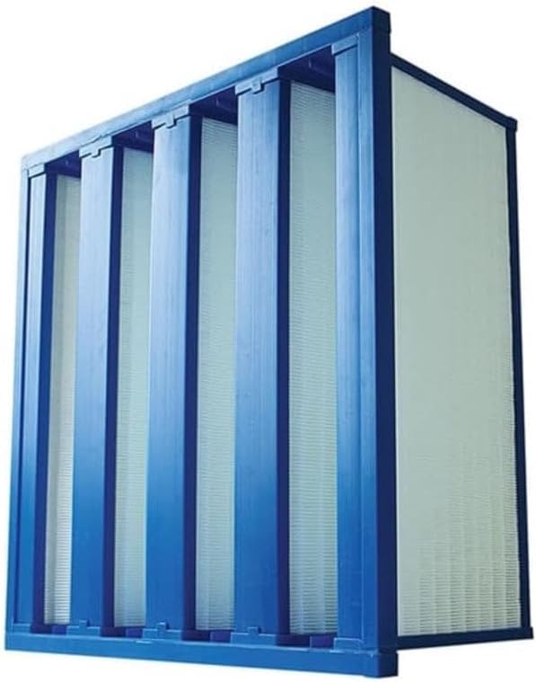 Mini Pleat Rigid Microglass V-Bank Air Filter 24x24x12 – MERV 11 ASHRAE 52.2 by AccuraFil