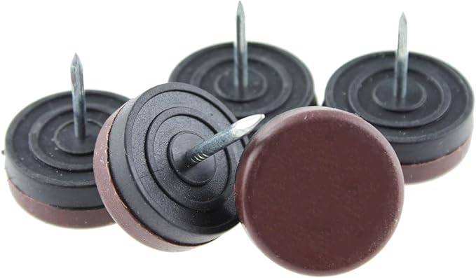50PCS Round Heavy Duty Nylon Furniture Pads Chair Leg Floor Protectors Premium - Image 2