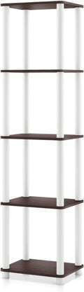 Homes: Inside + Out Apexa Modern 5-Tier Narrow Shelving Units, Collectibles by HOMESInsideOut