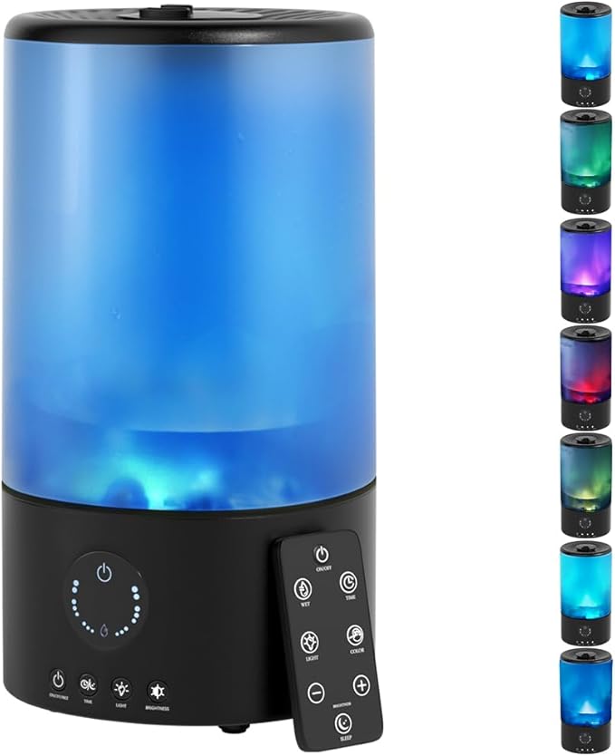 Humidifiers for Bedroom, 3.2L Quiet Ultrasonic Cool Mist Humidifier by Viprh
