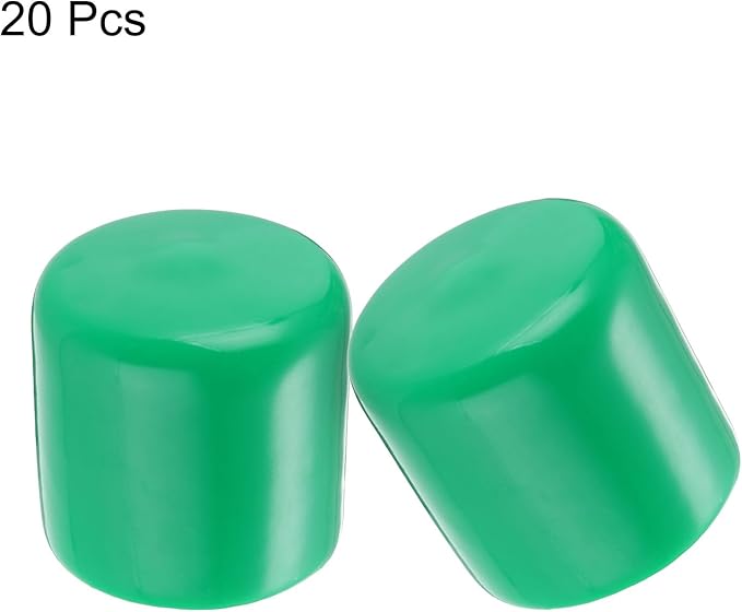 uxcell 20pcs Rubber End Caps 33mm ID Vinyl PVC Round Tube Bolt Cap Cover Screw - Image 2