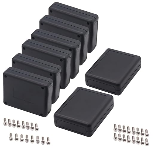 Zulkit 8 Packs Project Boxes ABS Plastic Electrical Project Case Power Junction by Zulkit