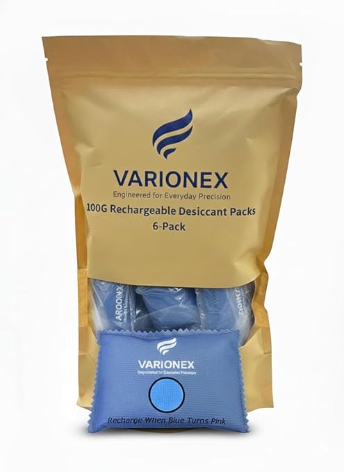 Rechargeable Desiccant Packs for Gun Safe – Heavy Duty Reusable Silica Gel by Unknown