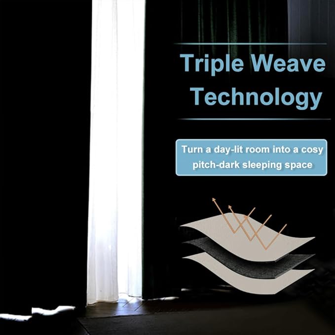 RYB HOME Privacy Curtain for Sliding Glass Door, Light Block Noise Reduce - Image 7