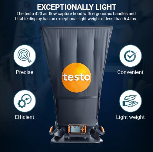 Testo 420 Flow Hood – Airflow Meter HVAC - Image 4