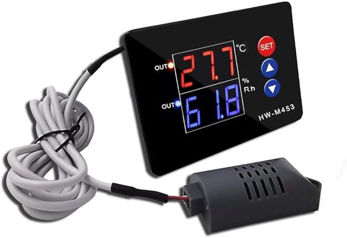 HW-M453 Digital Temperature Humidity Controller, Dual Output Relay - Image 2