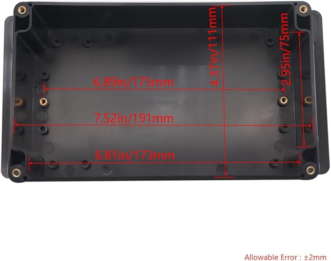 Project Box ABS Plastic Black Electrical Boxes IP65 Waterproof DIY Electronic - Image 3