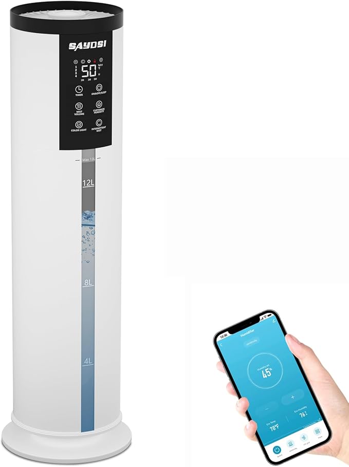 Humidifier, 3.4Gal Smart Humidifier by SAYDSI