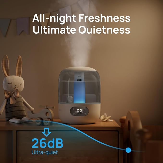 DREO Humidifiers for Bedroom, Cool Mist Ultrasonic Humidifiers - Image 3