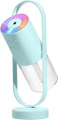 Portable Mini Humidifier, Compact 360° Rotating Cool Mist Air Humidifier by Wisoqu