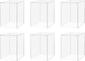 6 Pack Acrylic Display Riser Box Versatile 5 Sided No Lid Pedestal Merchandise by MarketingHolders