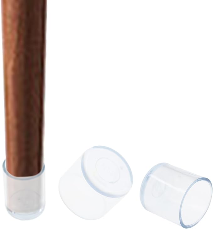 Round Chair Leg Caps, PVC Furniture Feet Covers, TTZEZE Transparent Round Floor - Image 6