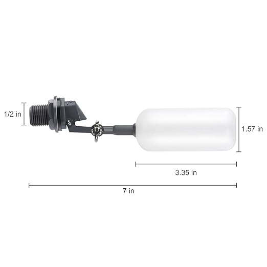 meekoo Float Ball Valve, 1.57 Inch Male Automatic Fill Feed Humidifier Tank - Image 3
